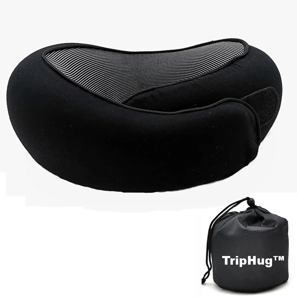 TripHug™ Travel Pillow – Black