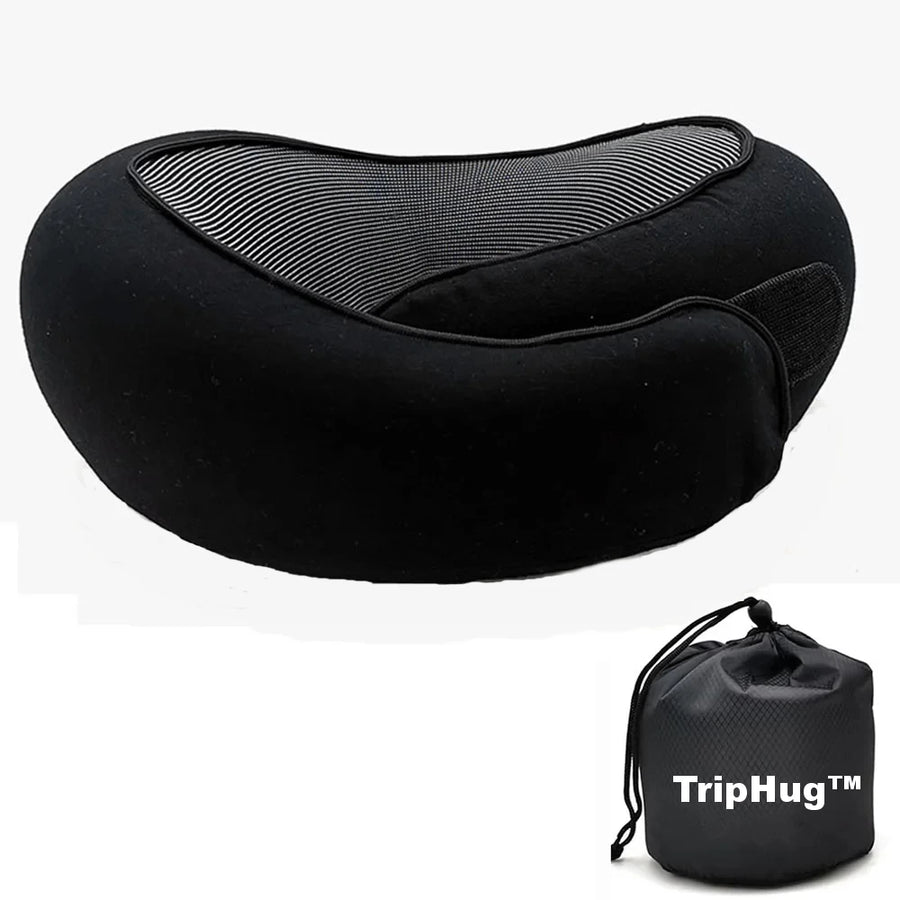 TripHug™ Travel Pillow – Black