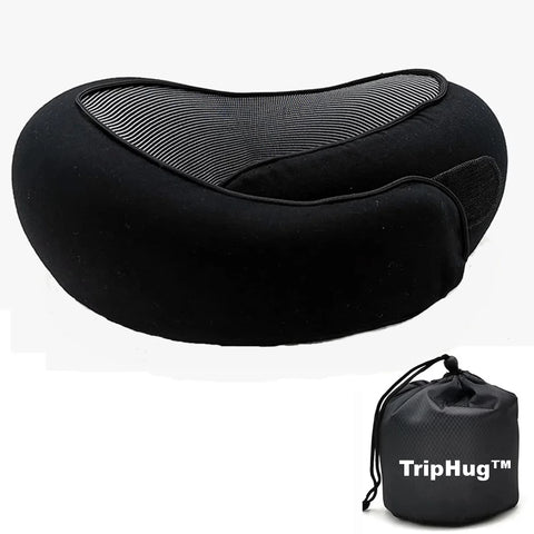 TripHug™ Travel Pillow – Black