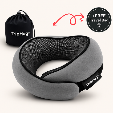 TripHug™ Travel Pillow - Gray